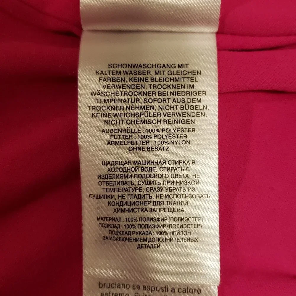 Columbia Girl's Pink Blue Grey Camo Print White Polka Dot Hooded Fleece Jacket L - Picture 2 of 12